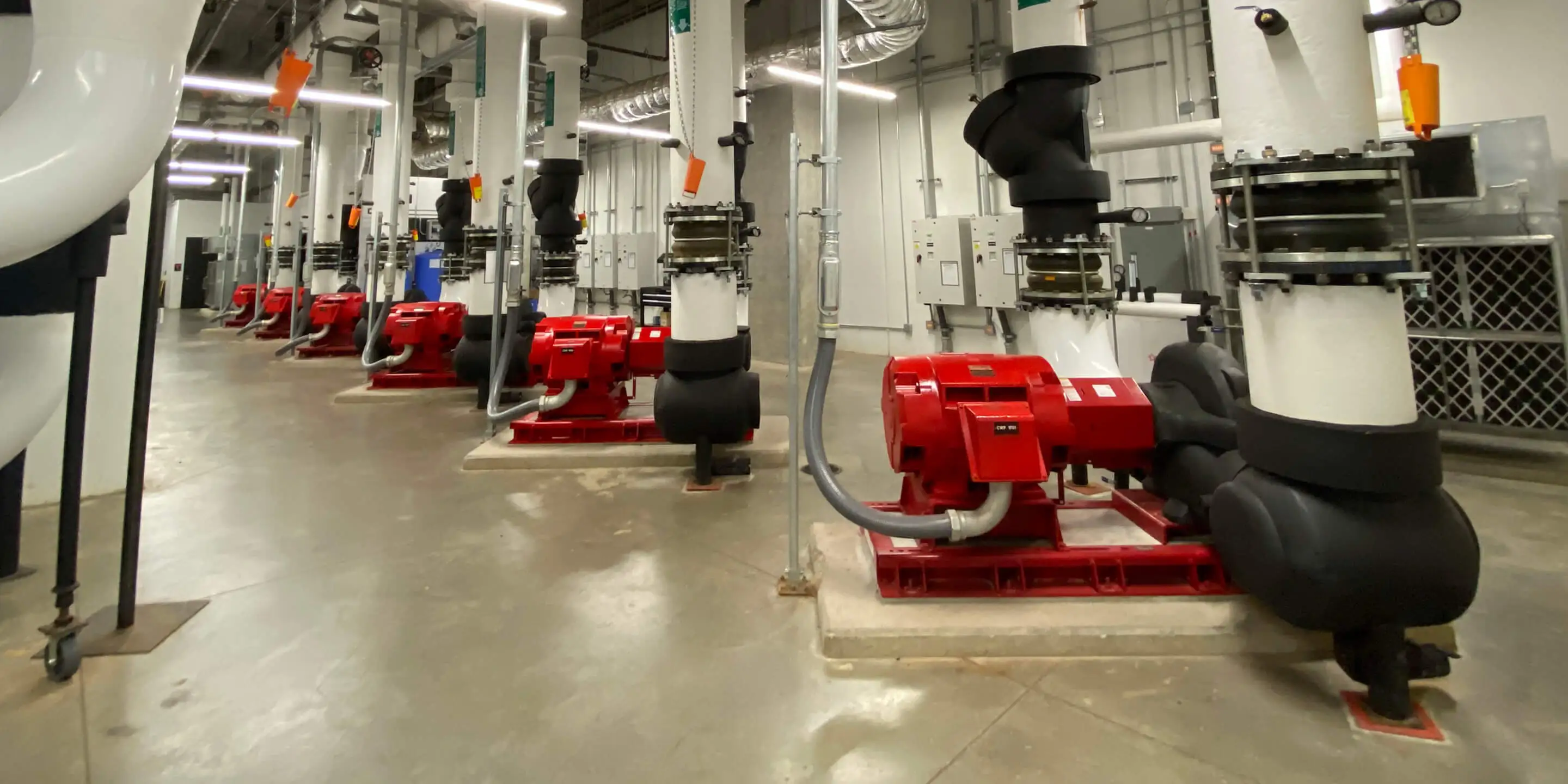 Mechanical room of Globe Life Field, home of the Texas Rangers